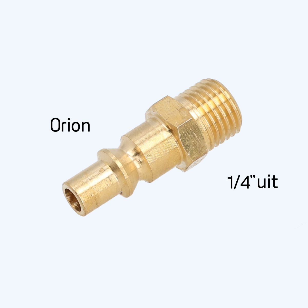 Orion insteeknippel met 1/4'' uitwendig draad Orion insteeknippel met 1/4'' uitwendig draad