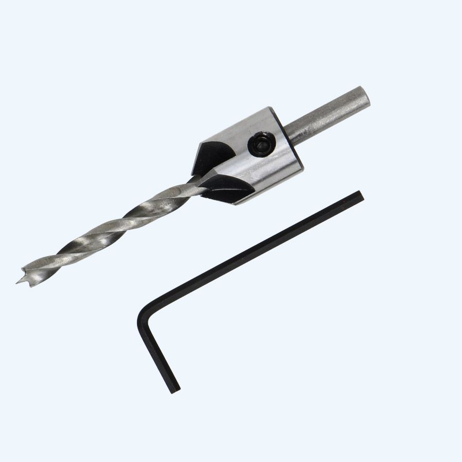 Opsteek-verzinkboor 6,0 mm met HSS centreerboor Opsteek-verzinkboor 6,0 mm met HSS centreerboor
