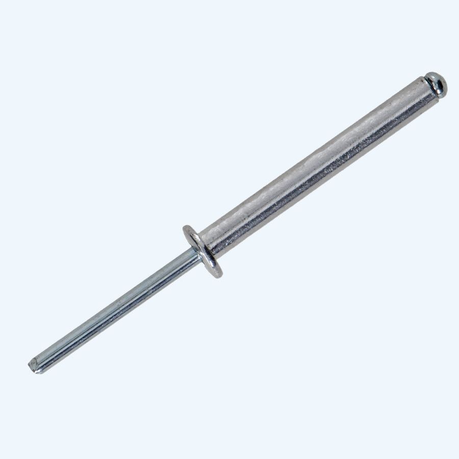 100 stuks popnagels 2,4 x 4 mm Al/St 100 stuks popnagels 2,4 x 4 mm Al/St