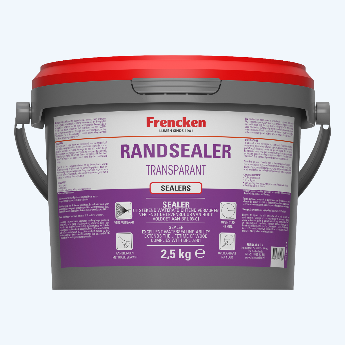 Frencken randsealer transparant 2,5 kg Frencken randsealer transparant 2,5 kg