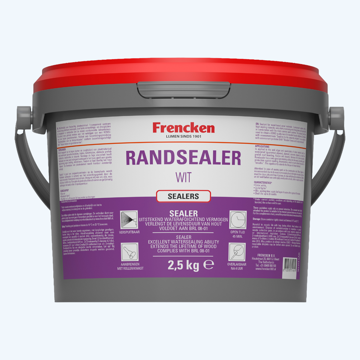 Frencken randsealer wit 2,5 kg Frencken randsealer wit 2,5 kg