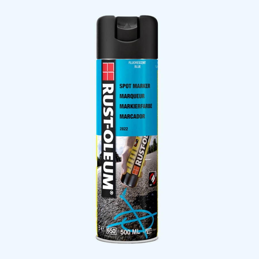 Hard Hat Economische markeerspray FLUORESCEREND BLAUW 500 ml Hard Hat Economische markeerspray FLUORESCEREND BLAUW 500 ml