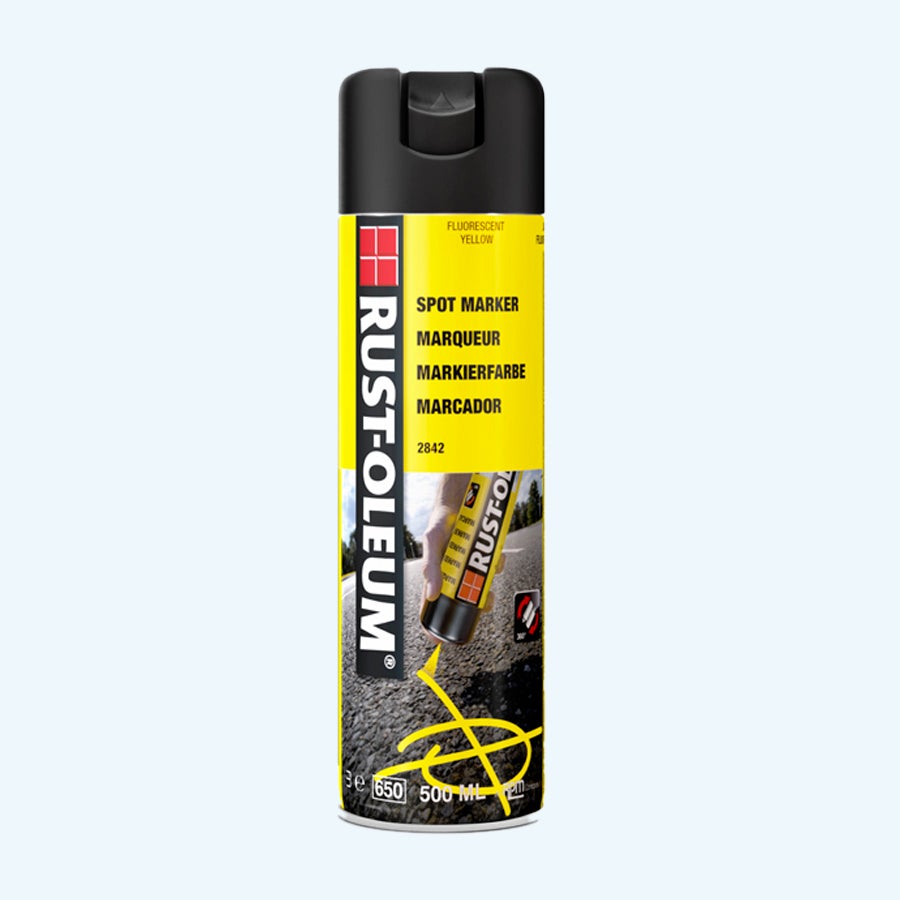 Hard Hat Economische markeerspray FLUORESCEREND GEEL 500 ml Hard Hat Economische markeerspray FLUORESCEREND GEEL 500 ml