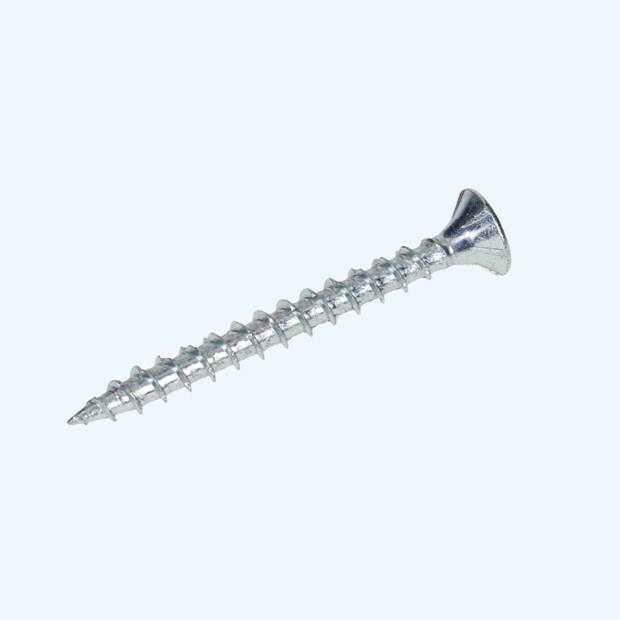 200 stuks verzinkte spaanplaatschroef 5,0 x 60 mm / PZ2 / voldraad 200 stuks verzinkte spaanplaatschroef 5,0 x 60 mm / PZ2 / voldraad