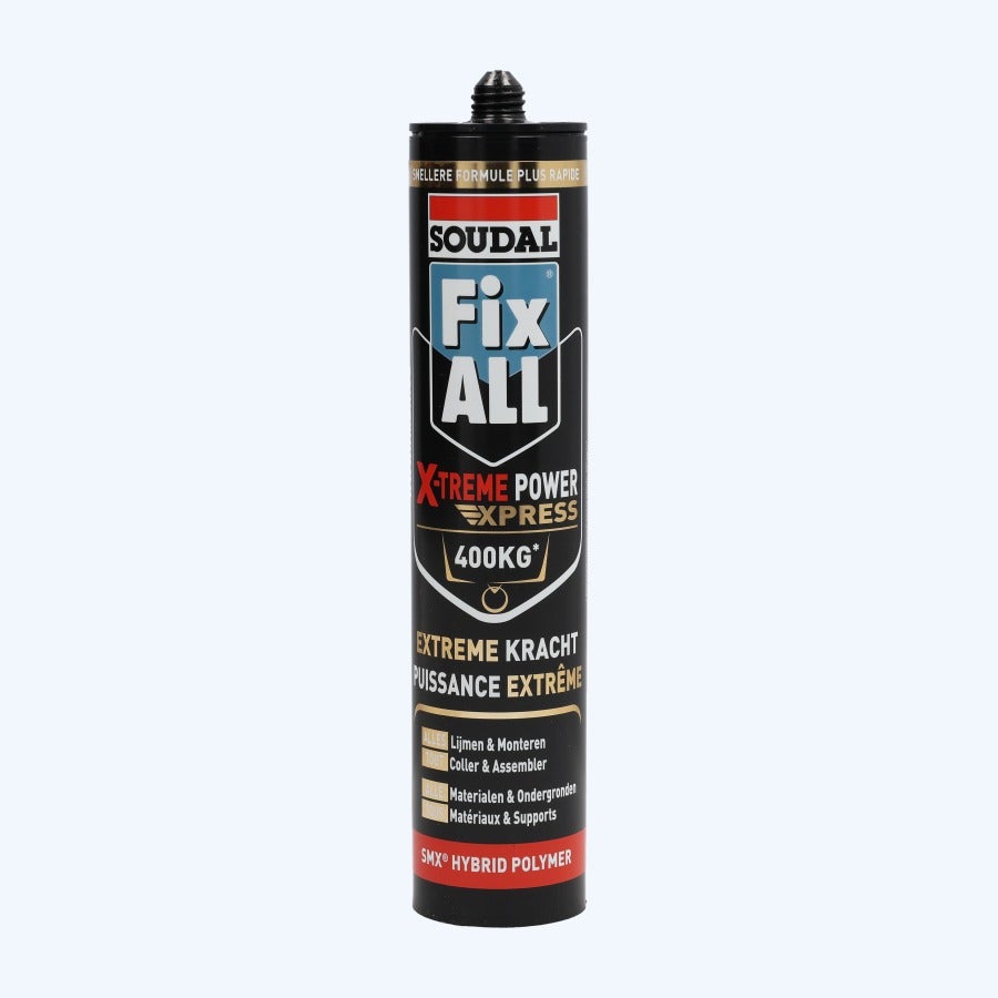 Soudal Fix-All X-treme Power express High tack - 290 ml (wit) Soudal Fix-All X-treme Power express High tack - 290 ml (wit)