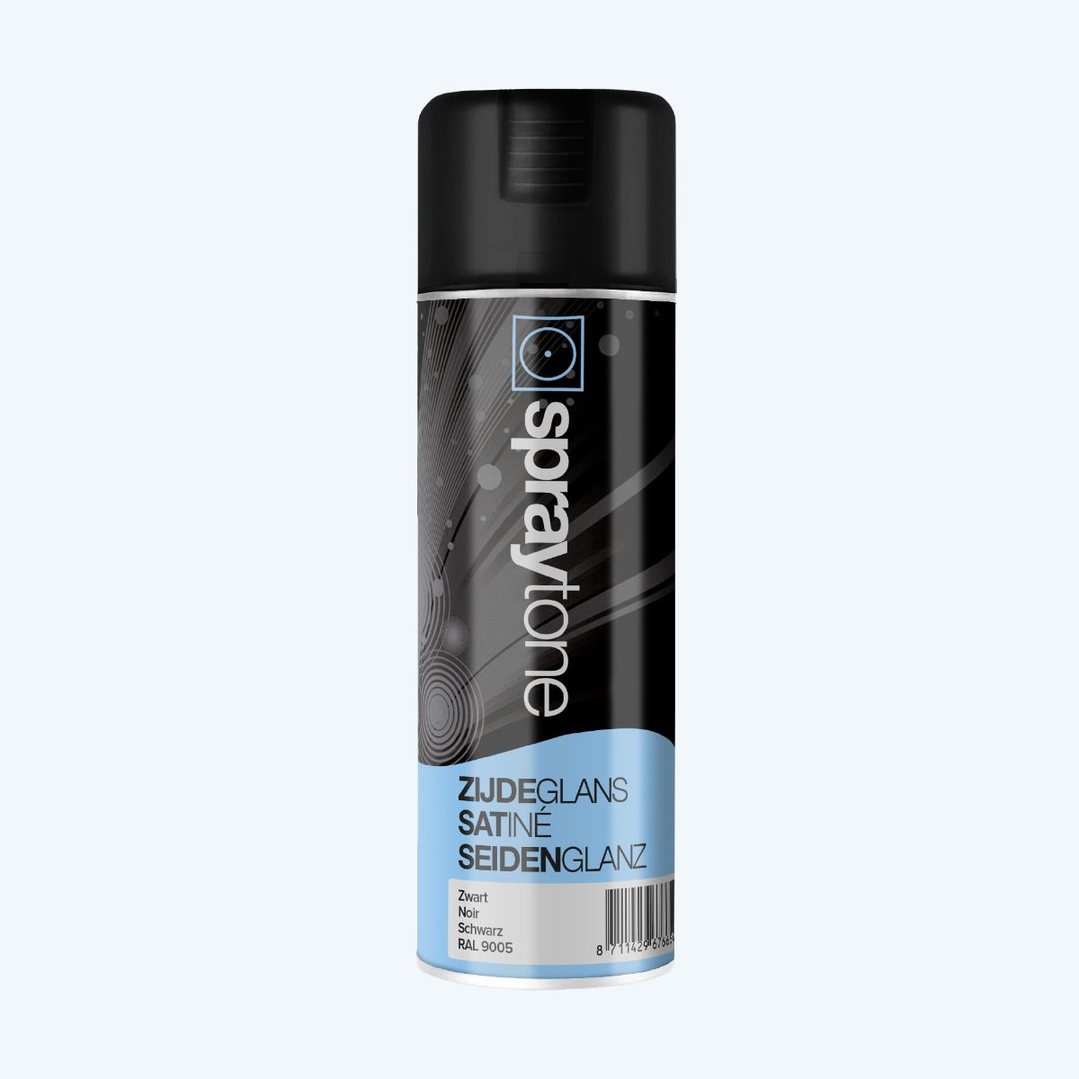 SPRAYTONE Zijdeglans zwart RAL 9005 400 ml SPRAYTONE Zijdeglans zwart RAL 9005 400 ml