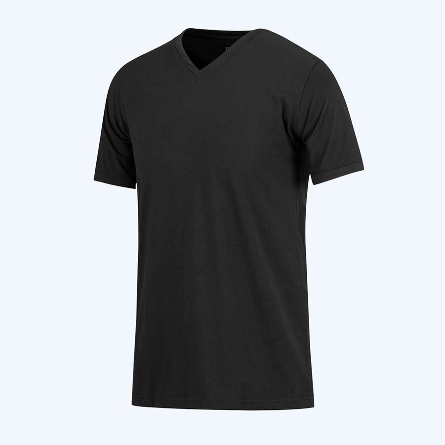 2 stuks t-shirt Bart met v-hals zwart 2 stuks t-shirt Bart met v-hals zwart