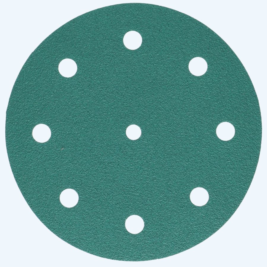 Topline schuurschijf klittenband 125 mm, 9 stofgaten K40 Topline schuurschijf klittenband 125 mm, 9 stofgaten K40