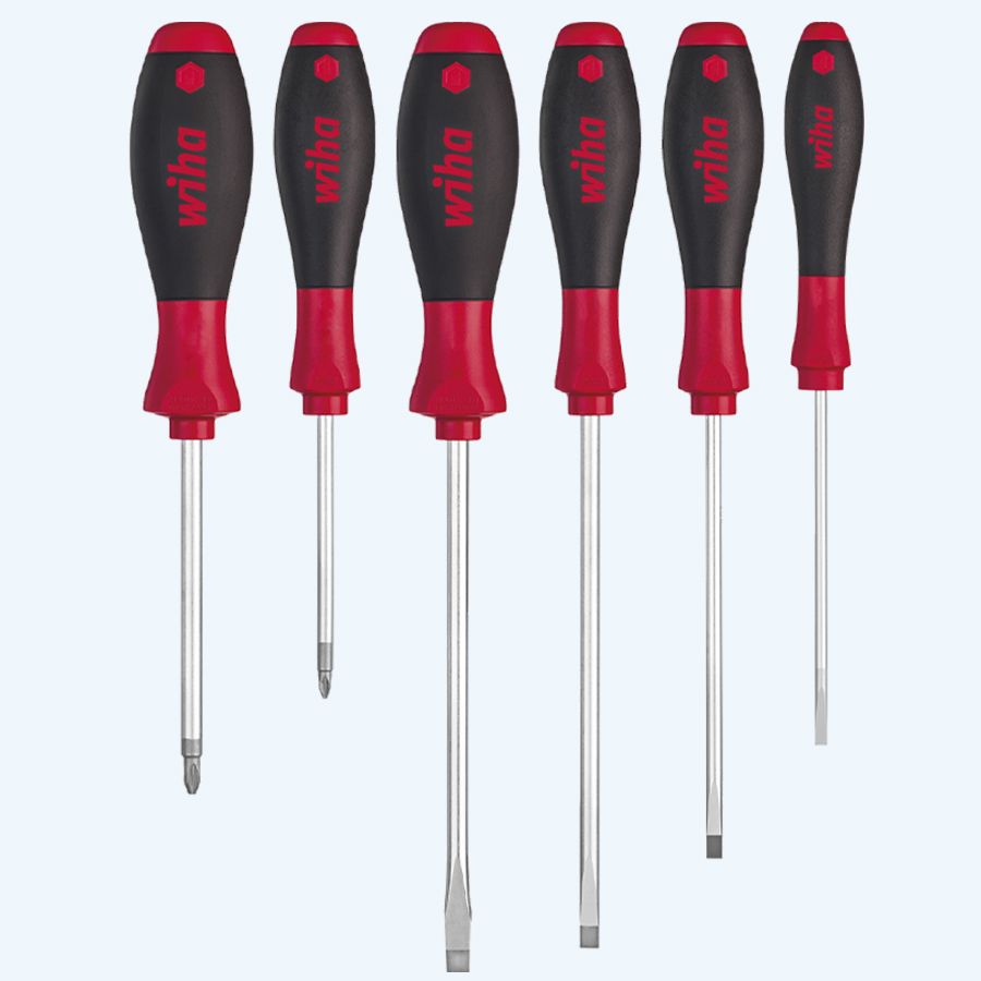 Wiha schroevendraaierset Softfinish 6-delig Wiha schroevendraaierset Softfinish 6-delig