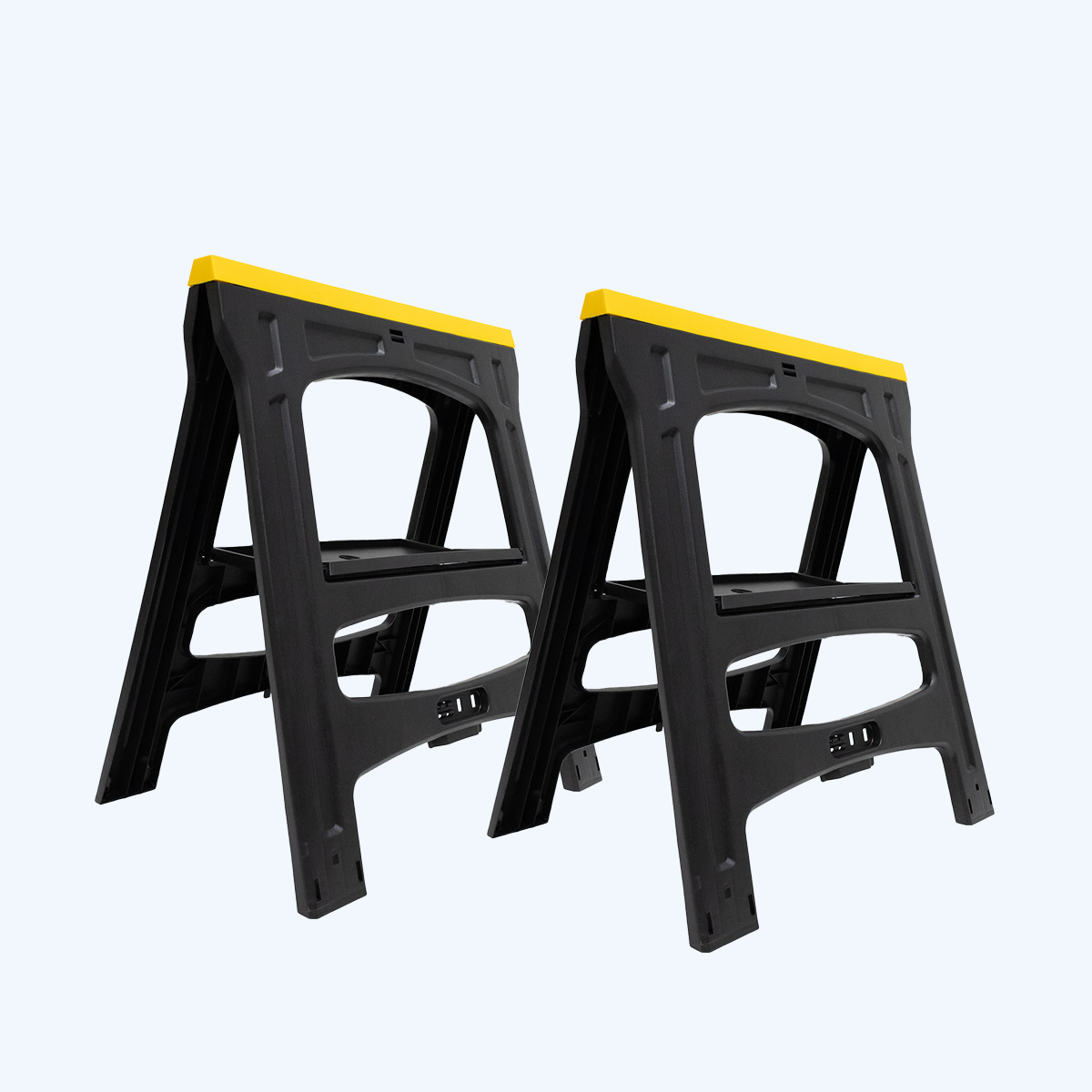Set opvouwbare kunststof werkschragen 78 cm Set opvouwbare kunststof werkschragen 78 cm