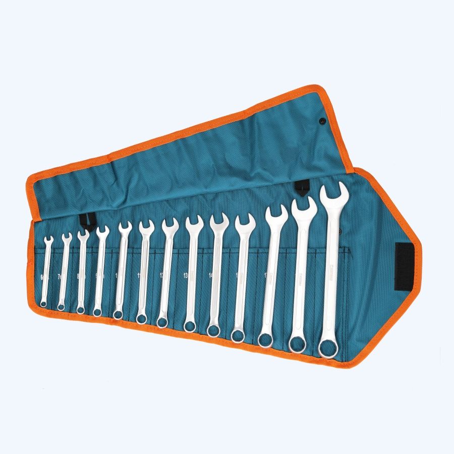 13-delige ring- steeksleutelset Chrome Vanadium