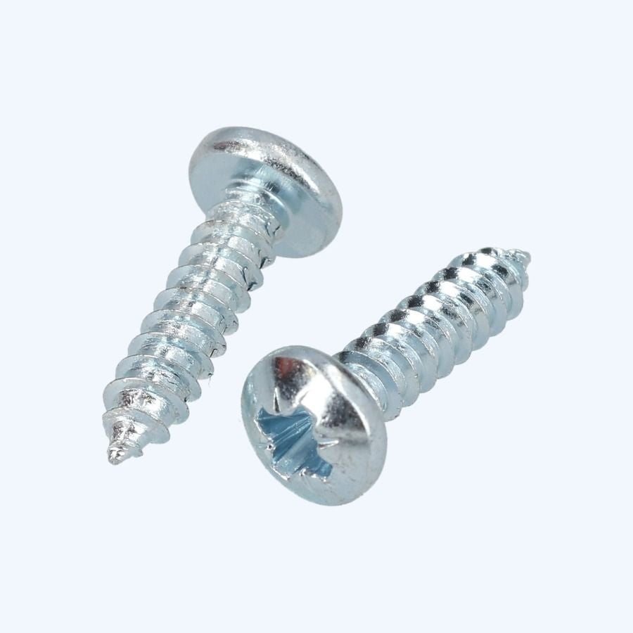 200 stuks plaatschroef verzinkt cilinder bolkop 4,2 x 19 mm