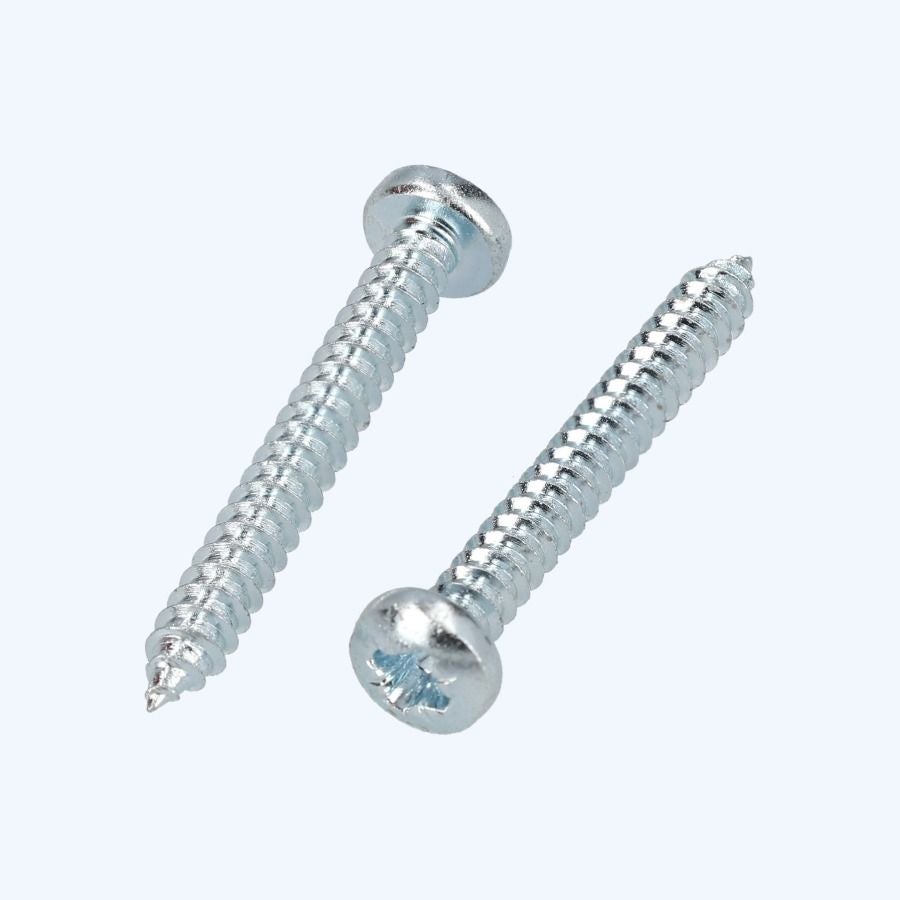200 stuks plaatschroef verzinkt cilinder bolkop 2,9 x 25 mm