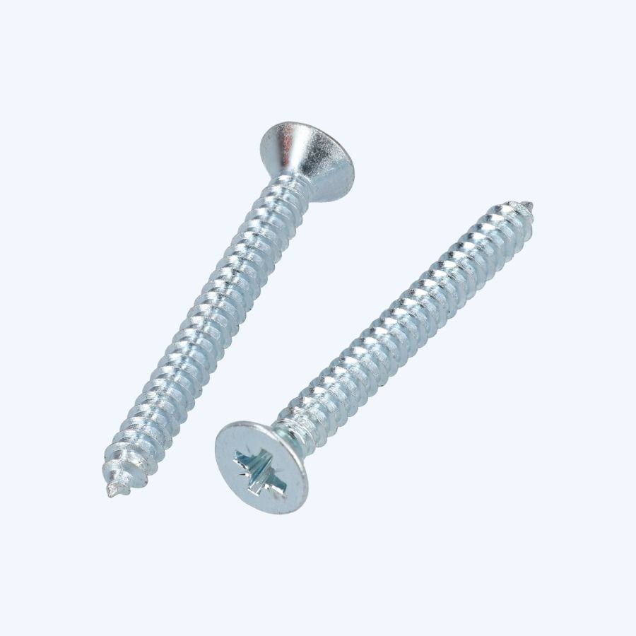 100 stuks plaatschroef verzinkt verzonken kop 5,5 x 45 mm