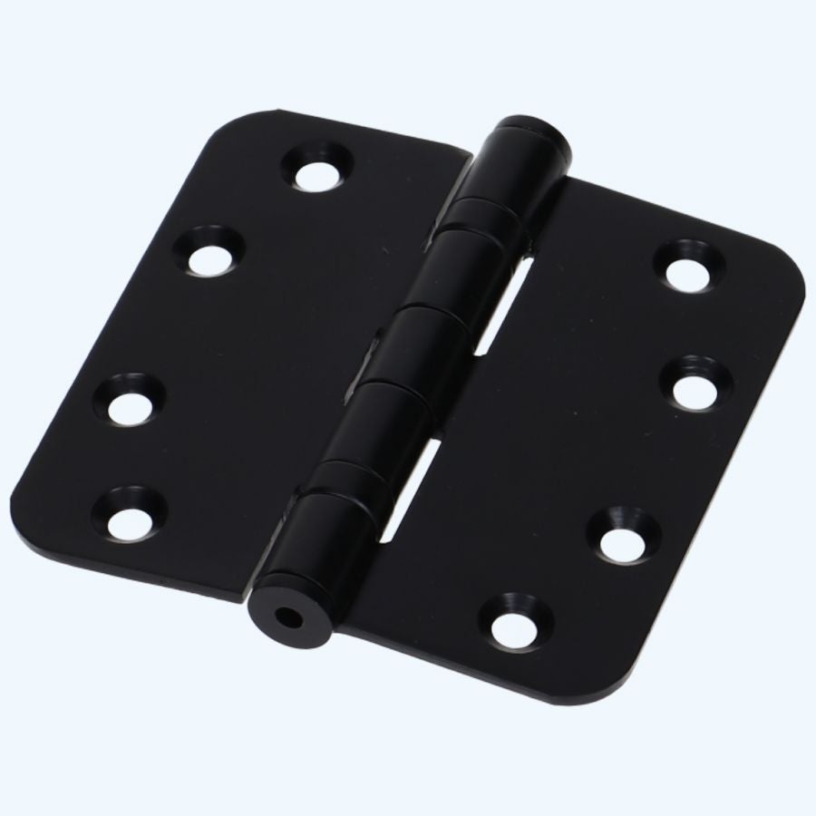 Kogellagerscharnier ronde hoeken RVS zwart 89 x 89 mm