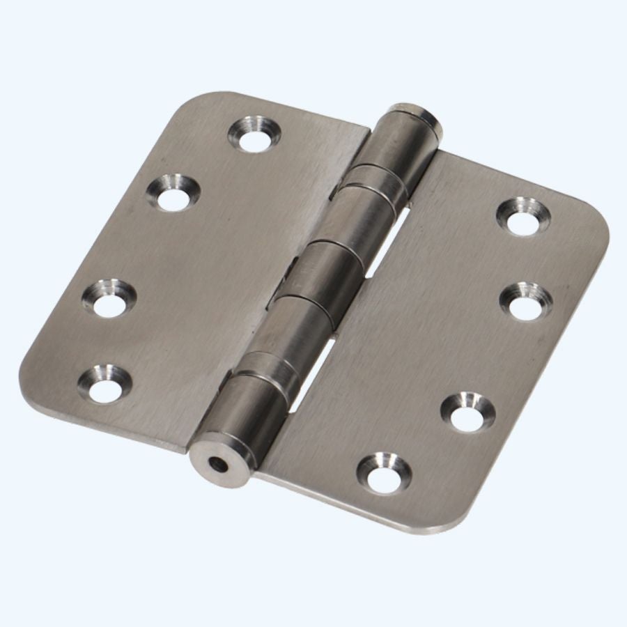 Kogellagerscharnier ronde hoeken RVS 89 x 89 mm