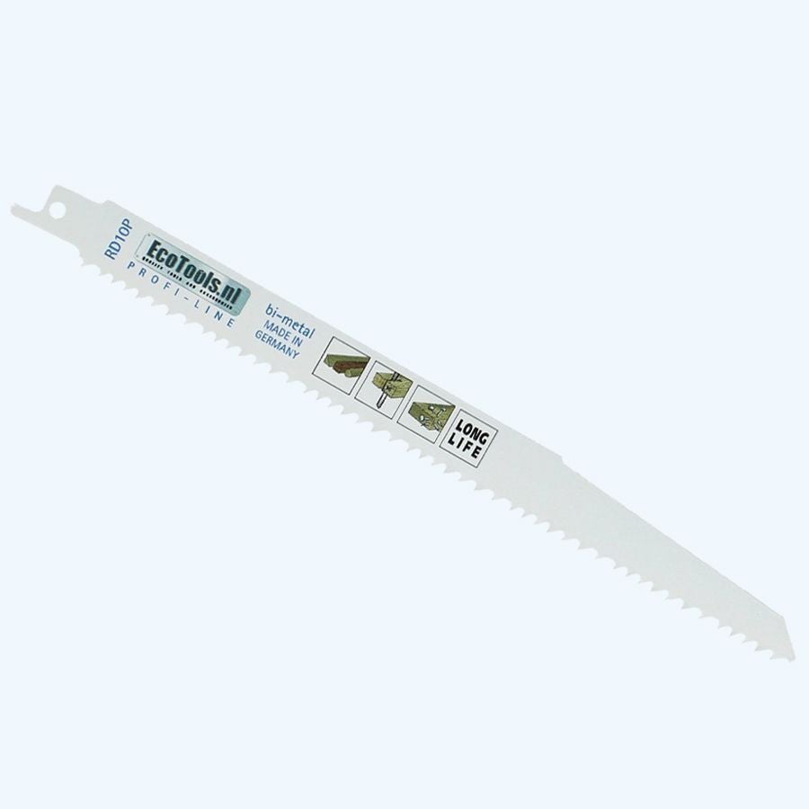 Reciprozaagblad voor hout met spijkers type RD10P Profi-line