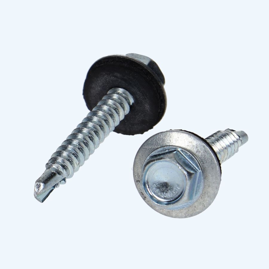 Boorschroef zeskantkop 4,8 x 38 mm met 14 mm ring