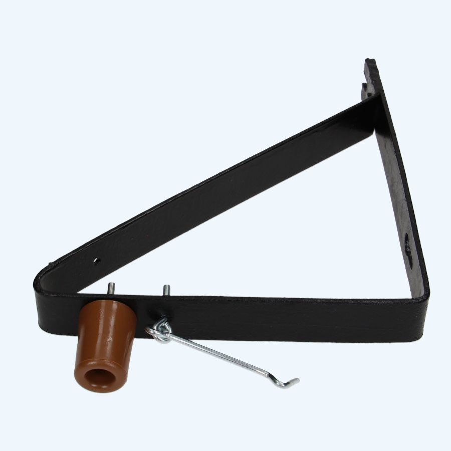 Deurvanger haaks model compleet zwart