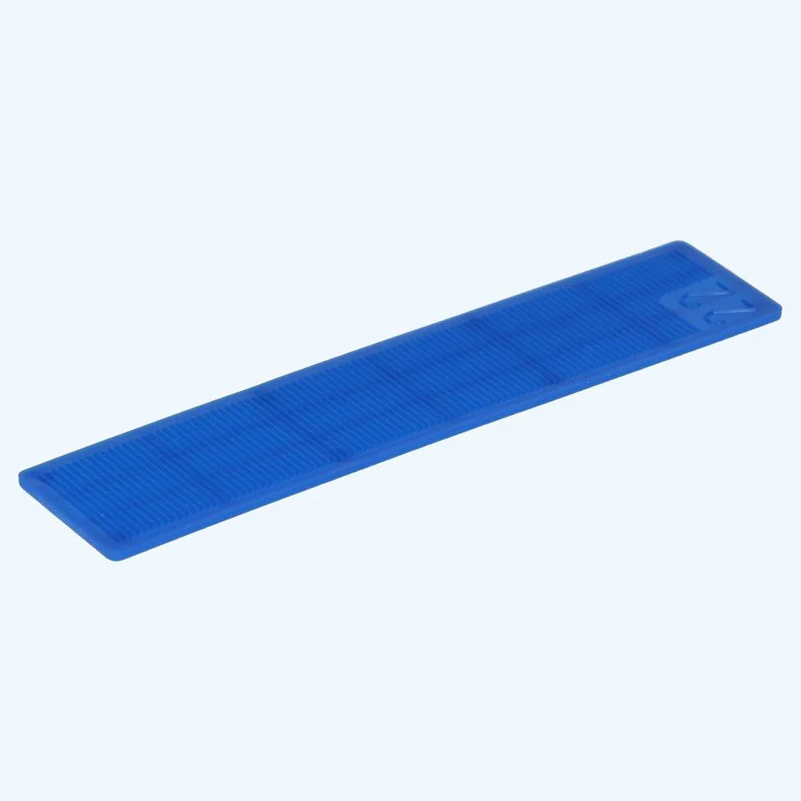 100 stuks kunststof beglazingsblokjes 100x20x2mm blauw