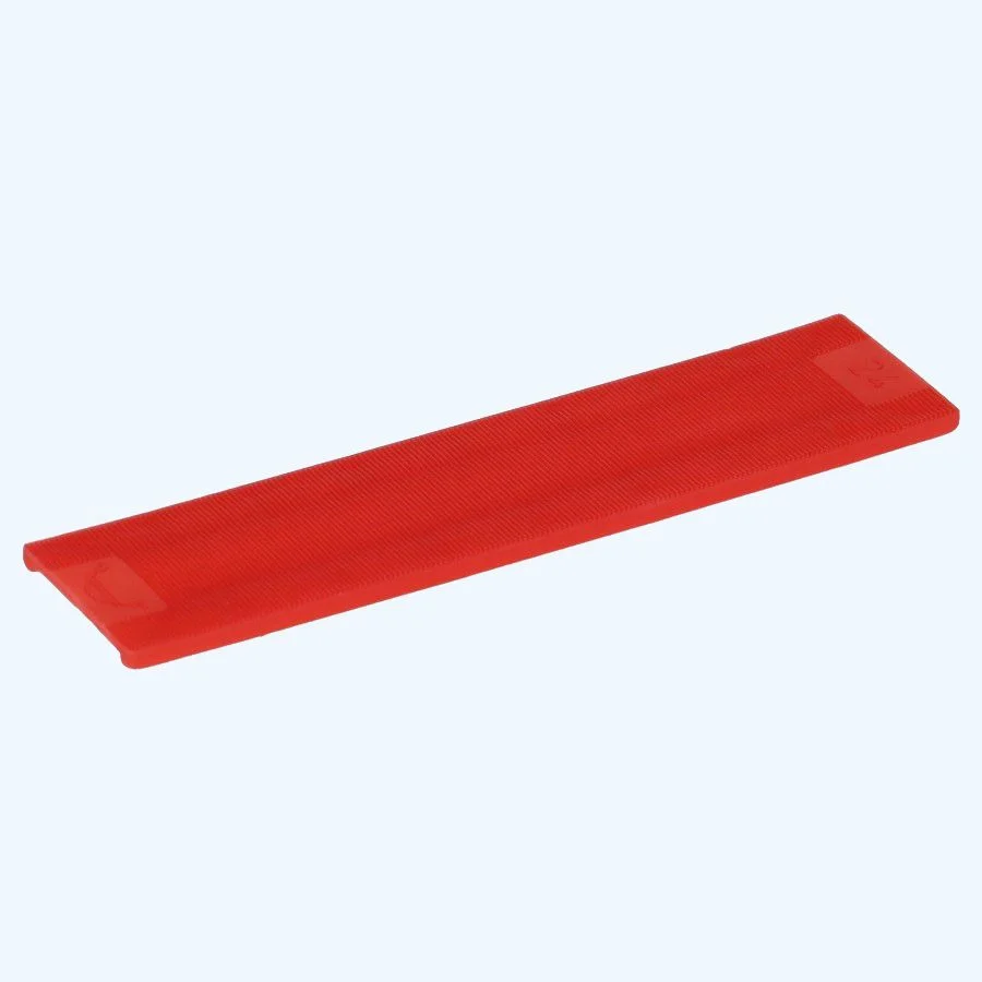 100 stuks kunststof beglazingsblokjes 100x20x3mm rood