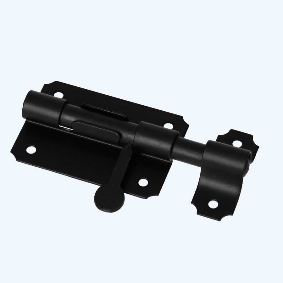 Plaatgrendel 80 mm zwart