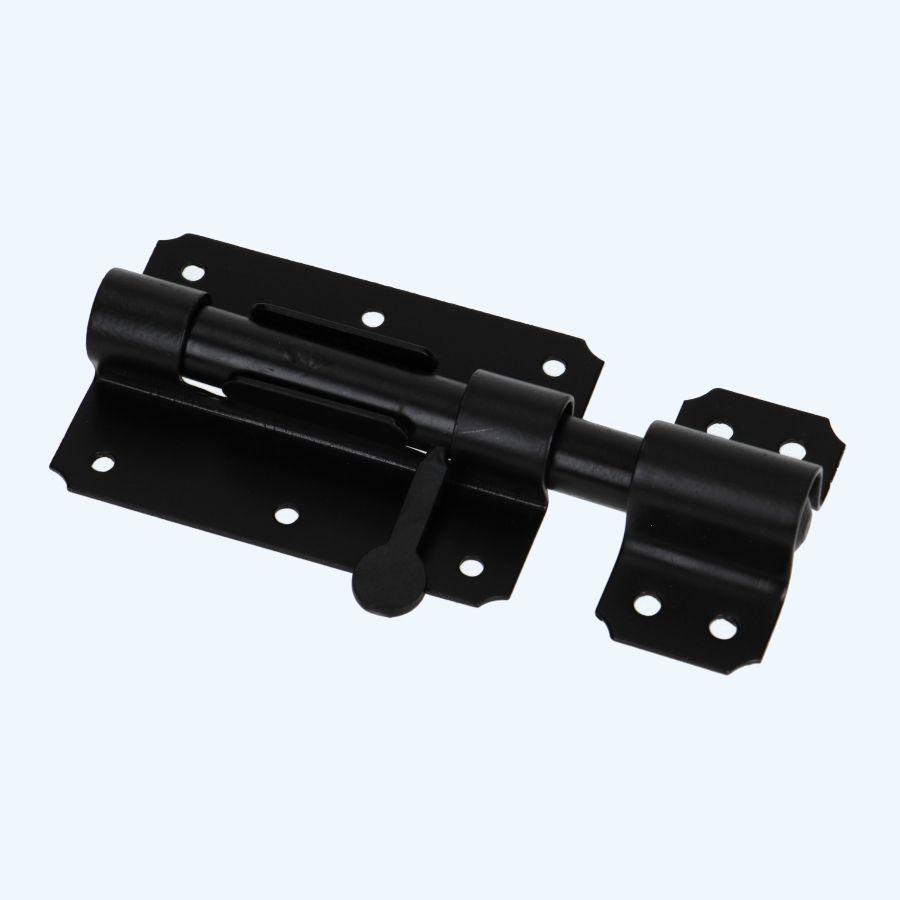 Plaatgrendel 100 mm zwart