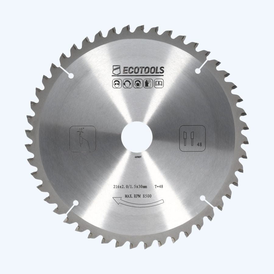 HM-afkortzaagblad 216 x 30 mm T=48 (1,5/2,0 mm) Prof