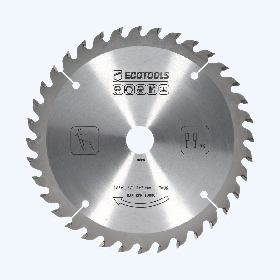 HM zaagblad 165 x 20 mm T36 (1,1 / 1,6mm) Prof