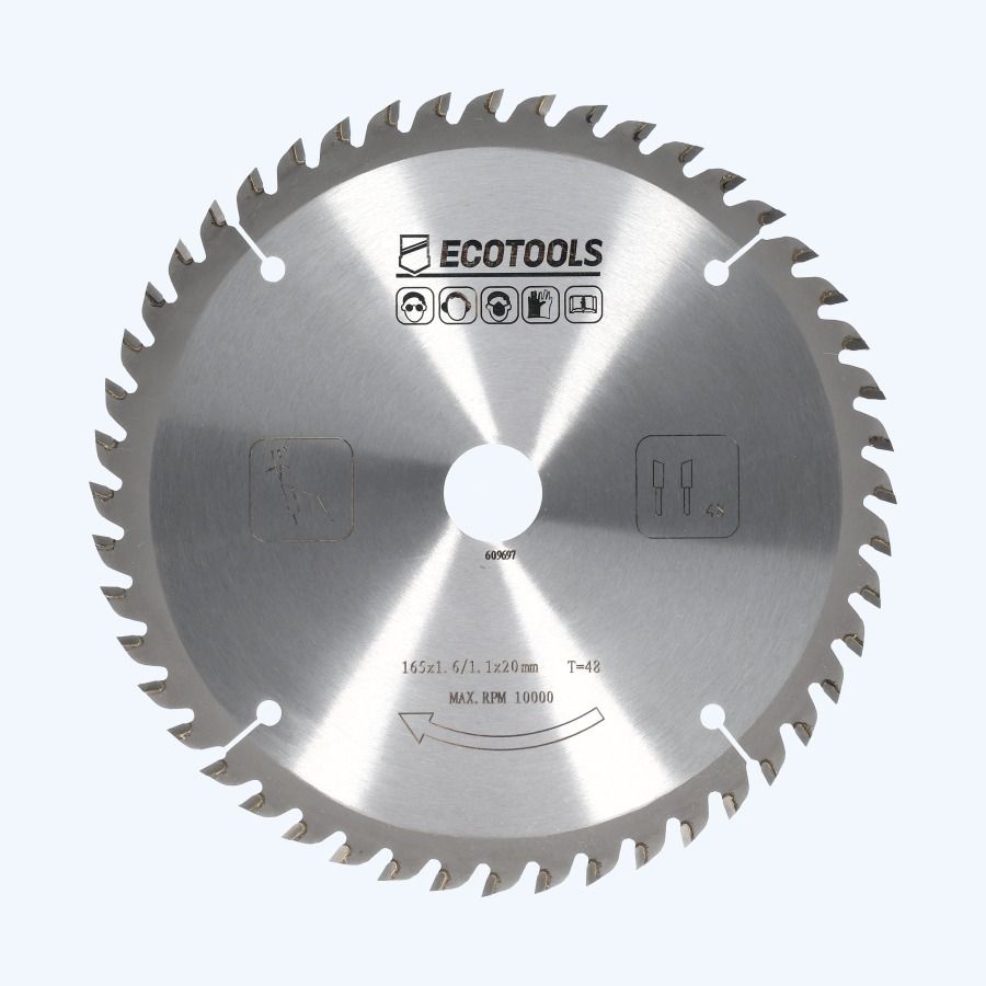 HM zaagblad 165 x 20 mm T48 (1,1 / 1,6mm) Prof