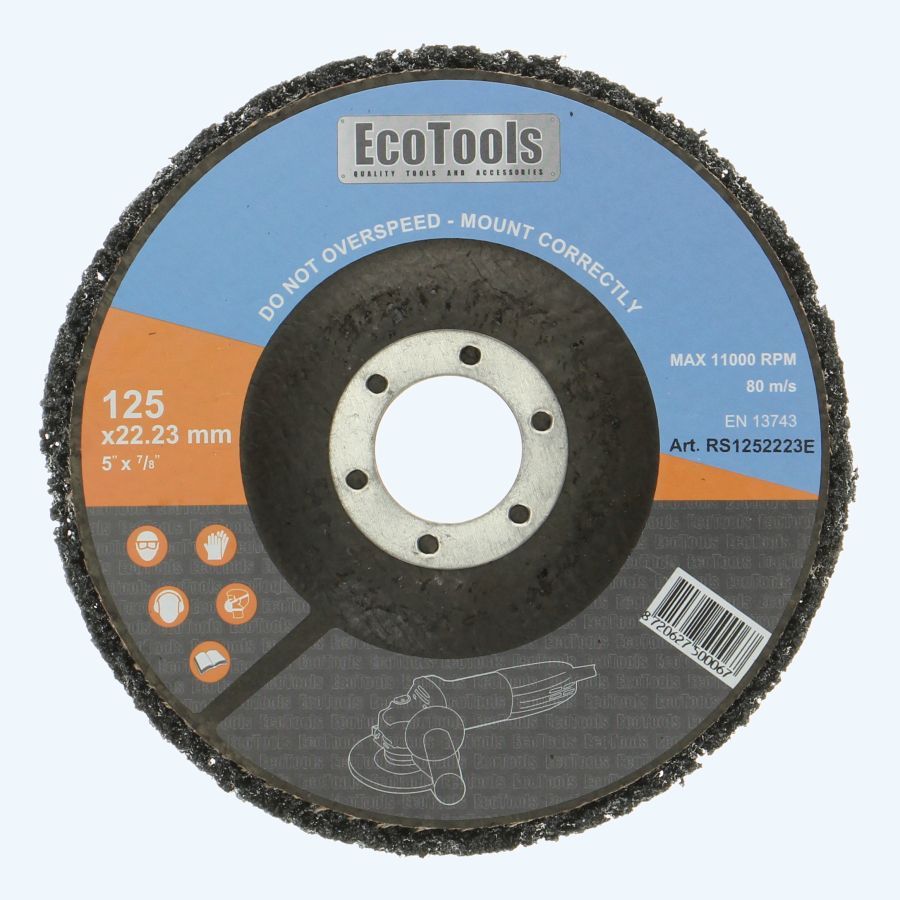 Reinigingsschijf EcoTools 125 mm silicium carbide