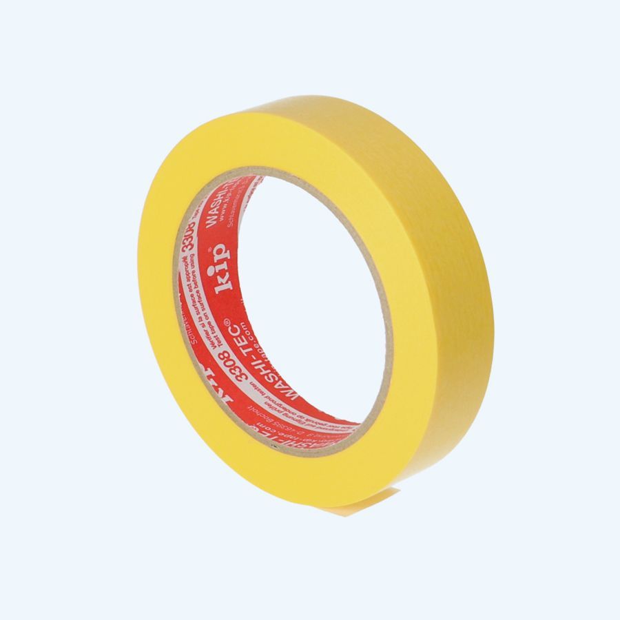 Afplaktape Kip FineLine 24 mm x 50 meter (geel)