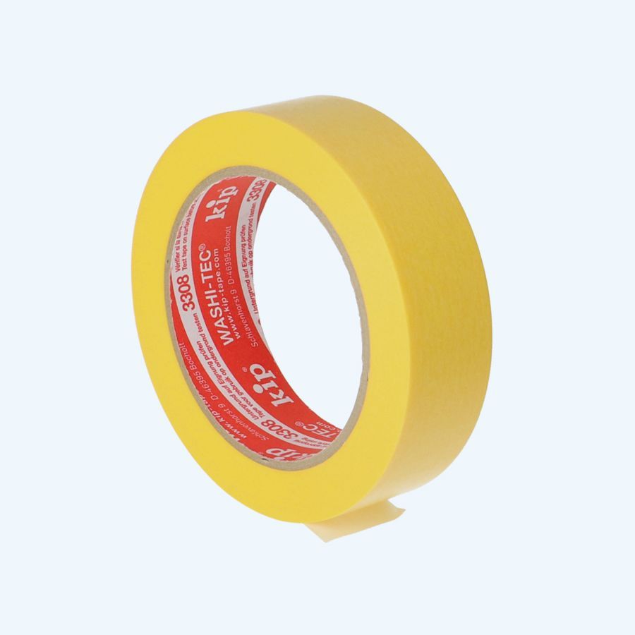 Afplaktape Kip FineLine 30 mm x 50 meter (geel)