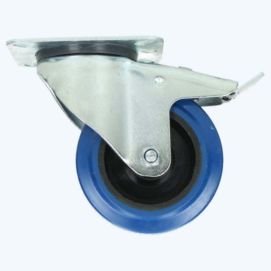 Zwenkwiel met rem RNB 80 mm 100 kg