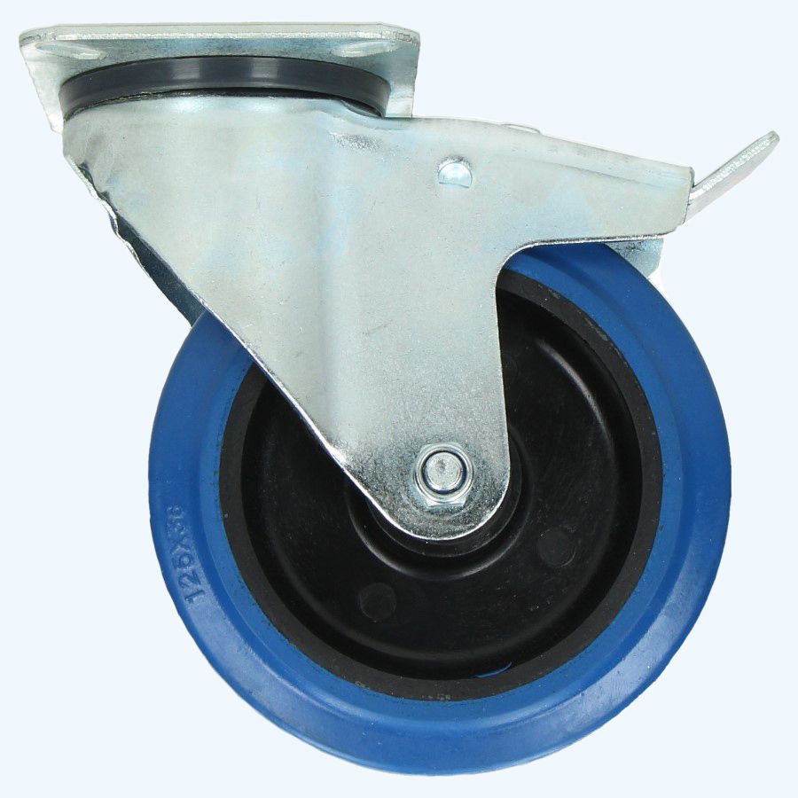 Zwenkwiel met rem RNB 125 mm 180 kg