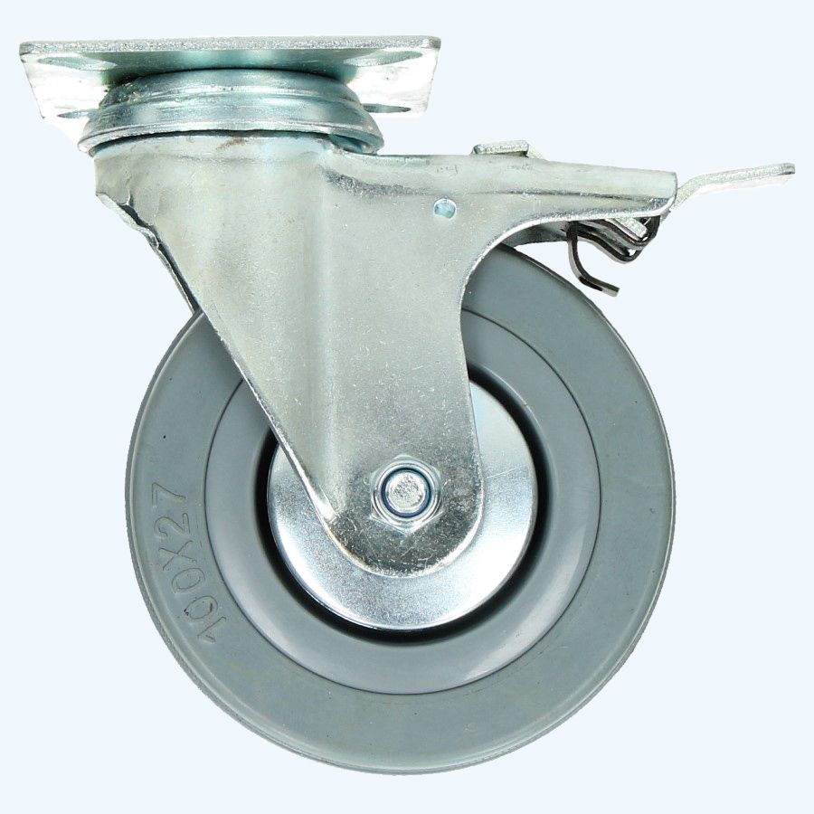 Zwenkwiel met rem RBG 100 mm 60 kg