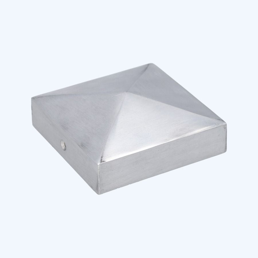 Paalornament aluminium piramide 91 x 91 mm