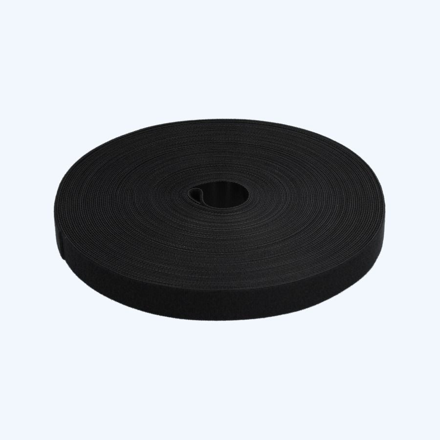 Rol klittenband 20 mm x 25 meter zwart