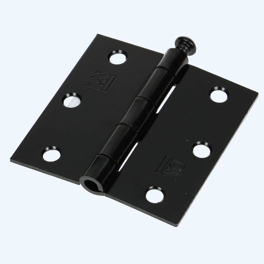 Dulimex scharnier met losse pen 76 x 76 mm zwart gelakt