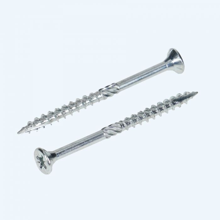 200 stuks spaanplaatschroef 4,5 x 70 mm / PZ2 / deeldraad