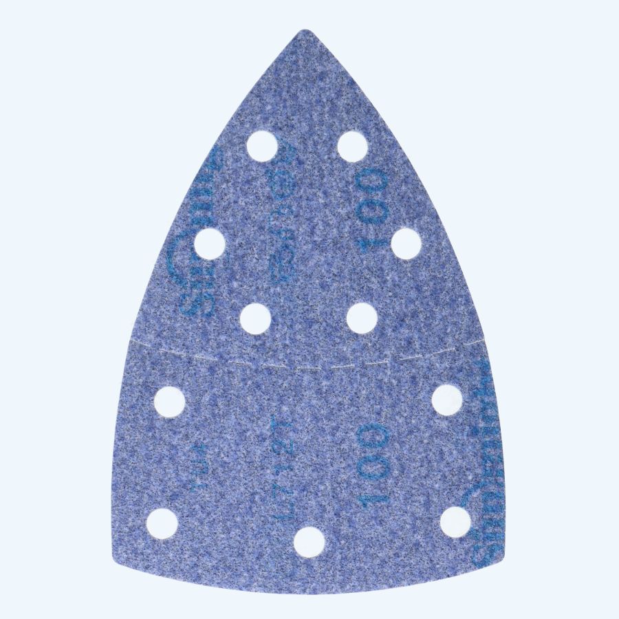 25 st Ceramic klittenband schuurpapier 100 x 150 mm K60, 11 stofgaten