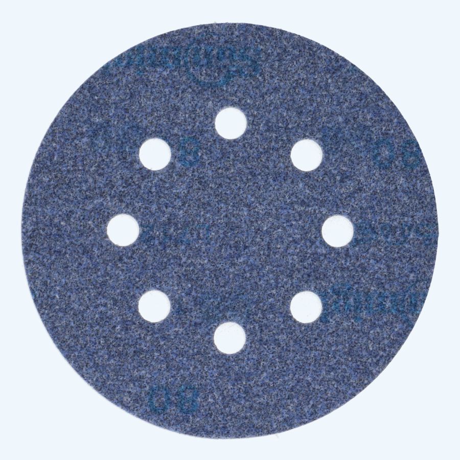 50 st Ceramic schuurschijf klittenband 125 mm, 8 stofgaten K180