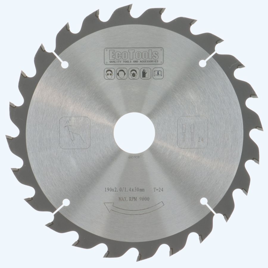 HM-zaagblad 190 x 30 mm T24 (1,4 / 2,0mm) Prof