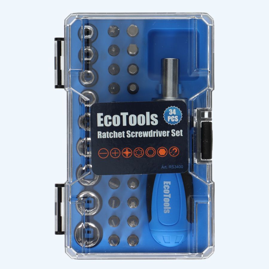 Ratelschroevendraaierset 34-delig