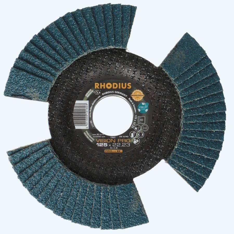 Lamellenschijf vision pro 125 x 22,23 mm K40 (Rhodius)