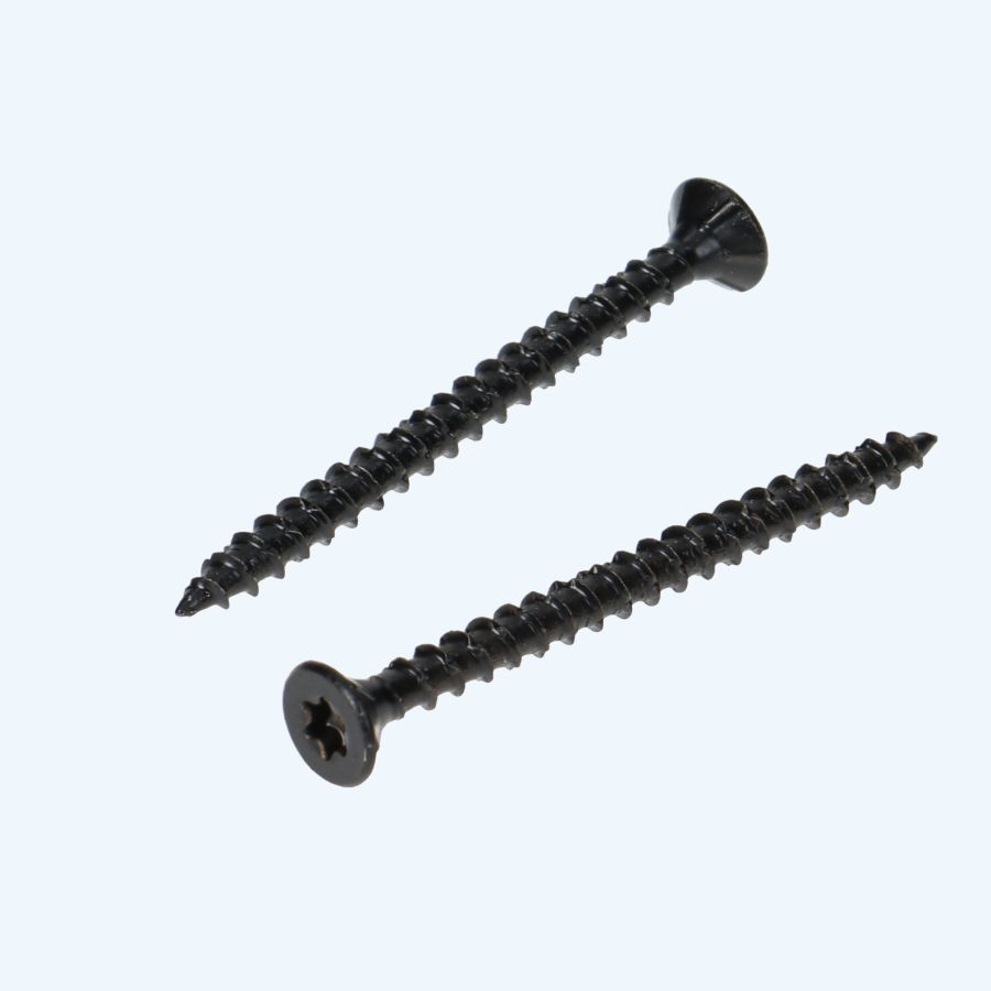 Zwarte spaanplaatschroef 4,5 x 40 mm Torx (voldraad)