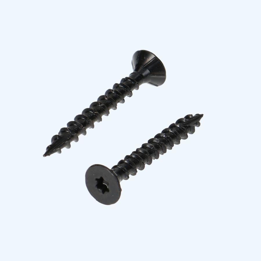 Zwarte spaanplaatschroef 5,0 x 50 mm Torx (voldraad)