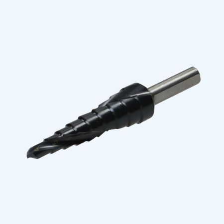 Stappenboor HSS 4-12 mm (spiraalvormige snijkanten) TiAlN