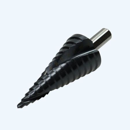 Stappenboor HSS 4-30 mm (spiraalvormige snijkanten) TiAlN