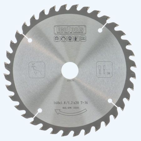HM-zaagblad PROF 160 x 20 mm T=36 (1,8/1,2 mm)